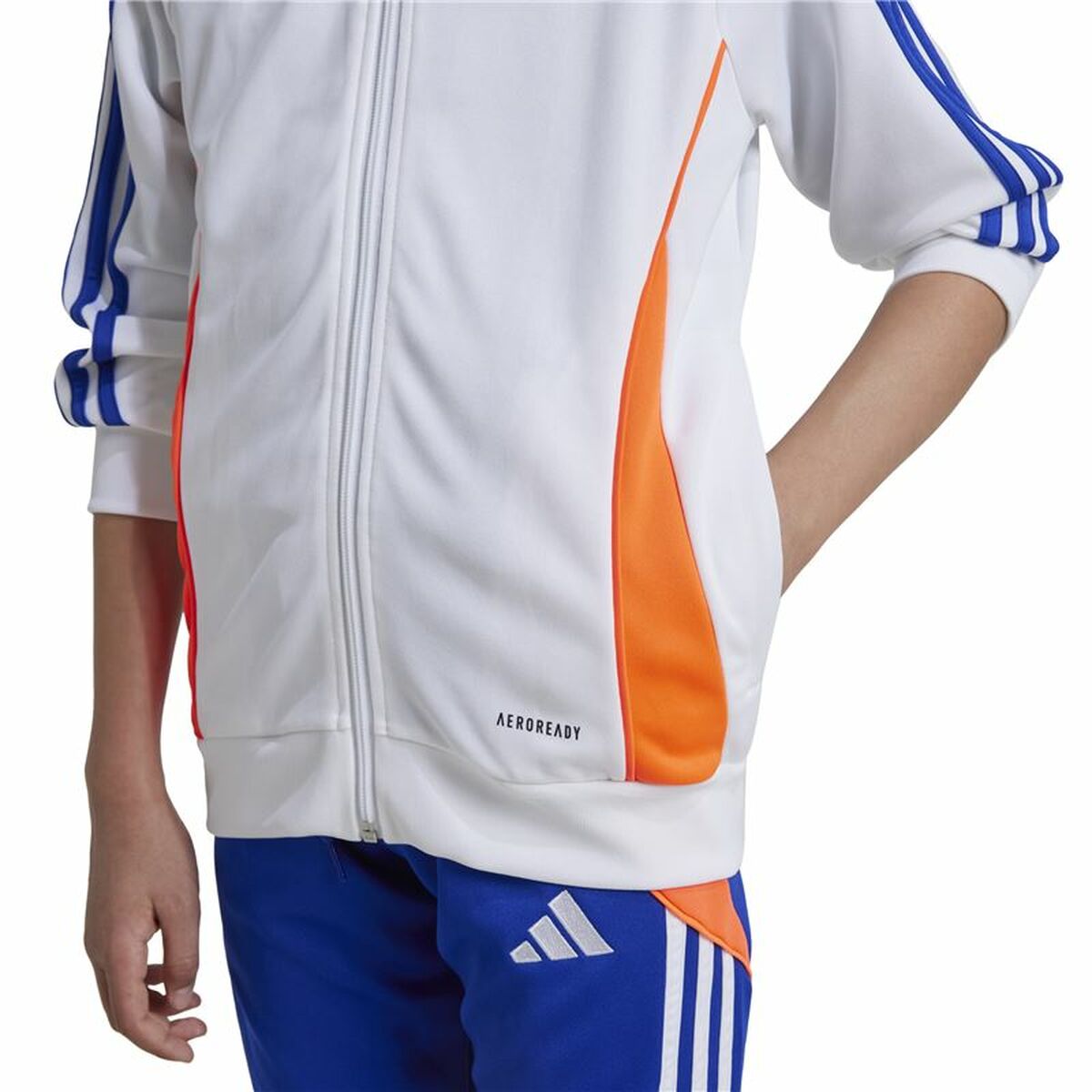 Children's Sports Jacket Adidas Tiro24 Training White