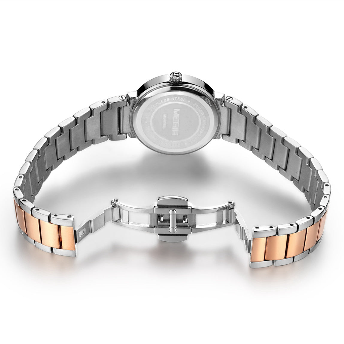 MEGIR Fashion Stainless Steel Women Bracelet Quartz Watches Elegant Business Ladies Clock Female Sport Wristwatch Reloj Mujer