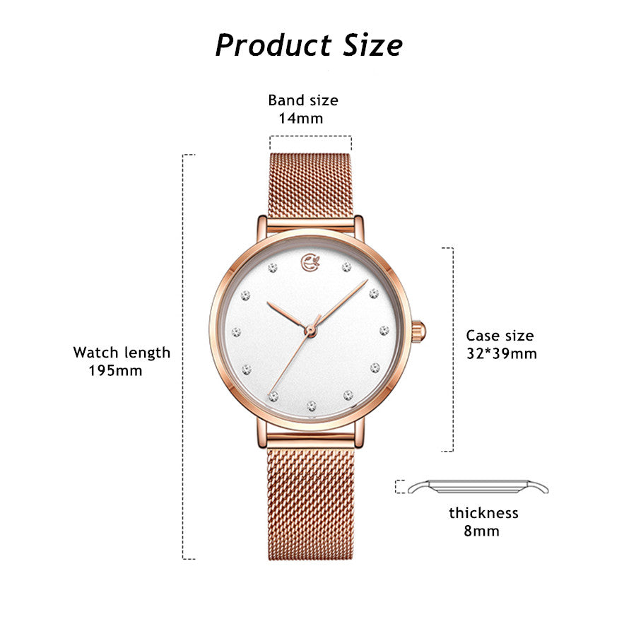 MEGIR Fashion Women Watches Top Brand Luxury Ladies Dress Clock Steel Bracelet Clock Female Quartz Wristwatch Relogio Feminino
