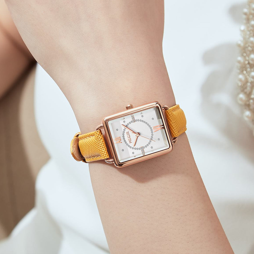 MEGIR Women Watch Luxury Fashion Leather Strap Ladies Quartz Wristwatch Casual Sport Wrist Watches Dress Clock Relogio Feminino