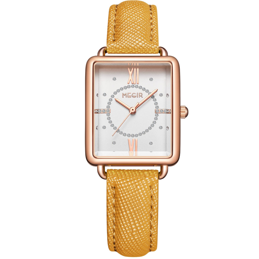 MEGIR Women Watch Luxury Fashion Leather Strap Ladies Quartz Wristwatch Casual Sport Wrist Watches Dress Clock Relogio Feminino