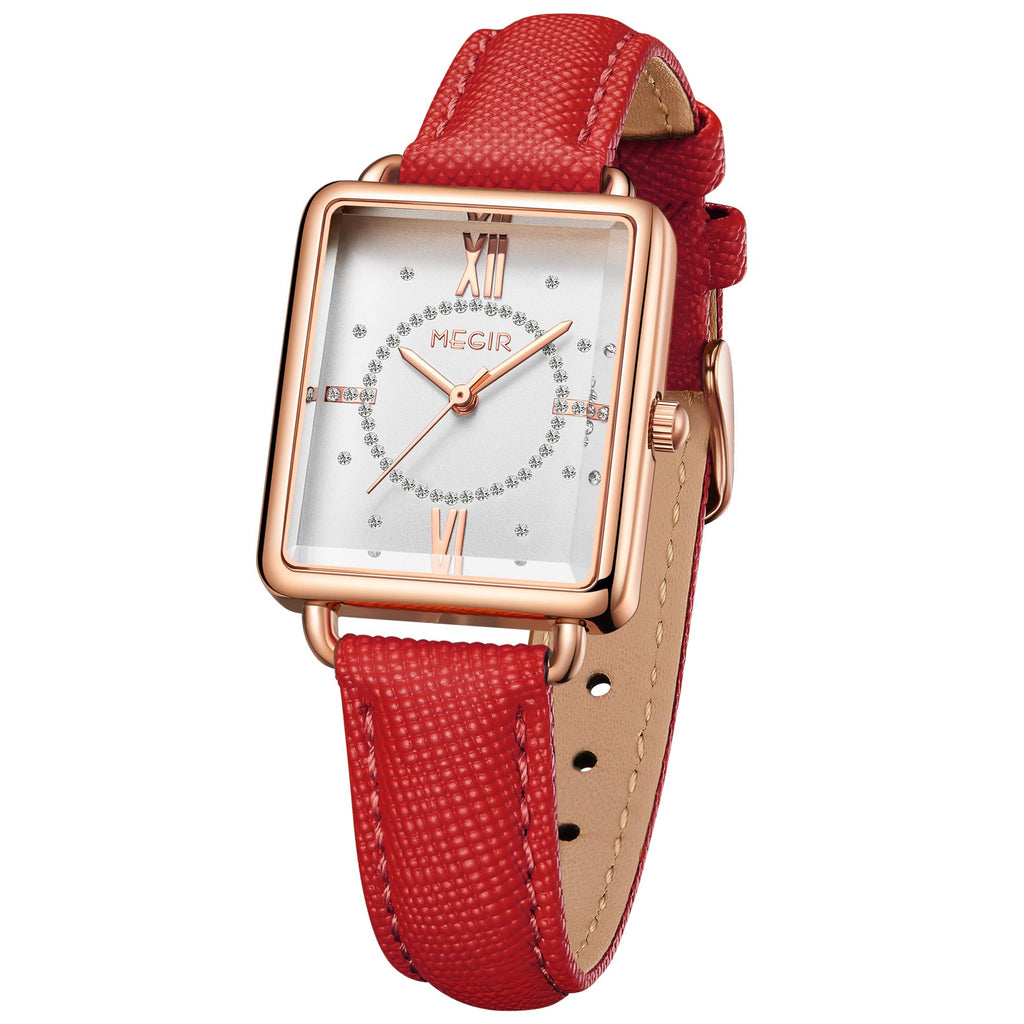 MEGIR Women Watch Luxury Fashion Leather Strap Ladies Quartz Wristwatch Casual Sport Wrist Watches Dress Clock Relogio Feminino