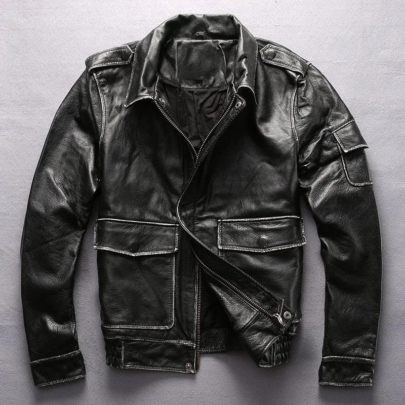 Bron Men's G1 Cowhide Leather Jacket