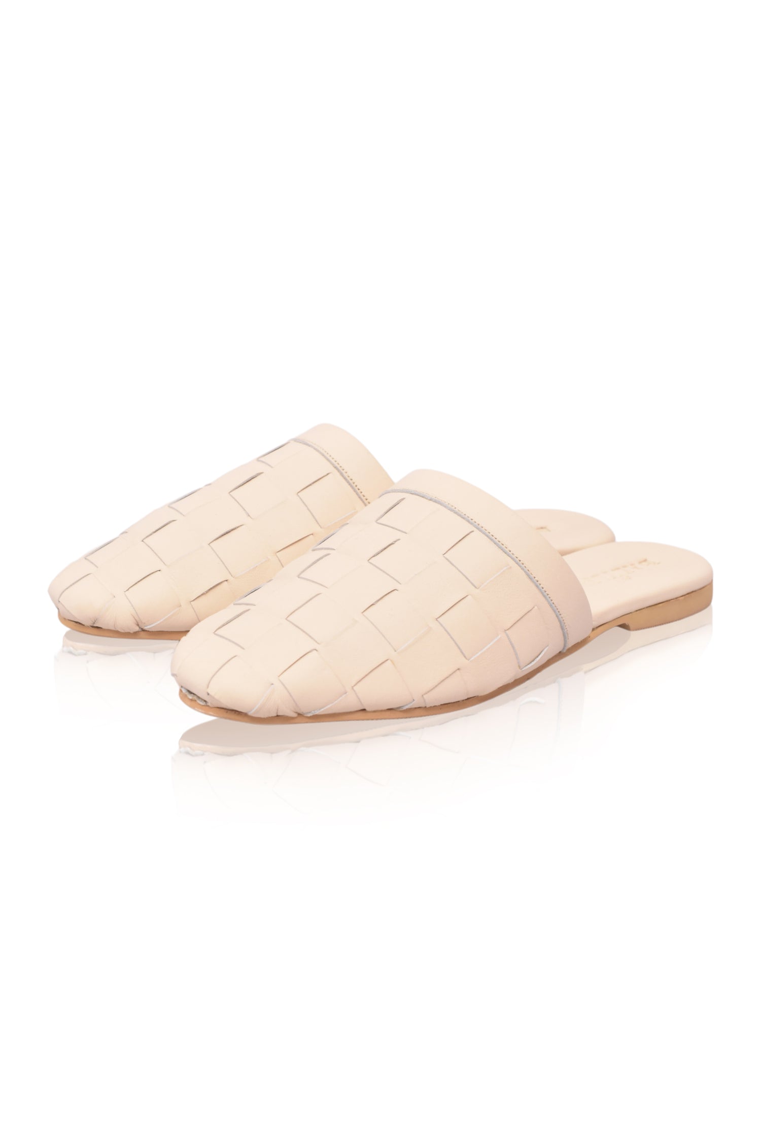 Clementine Leather Slides