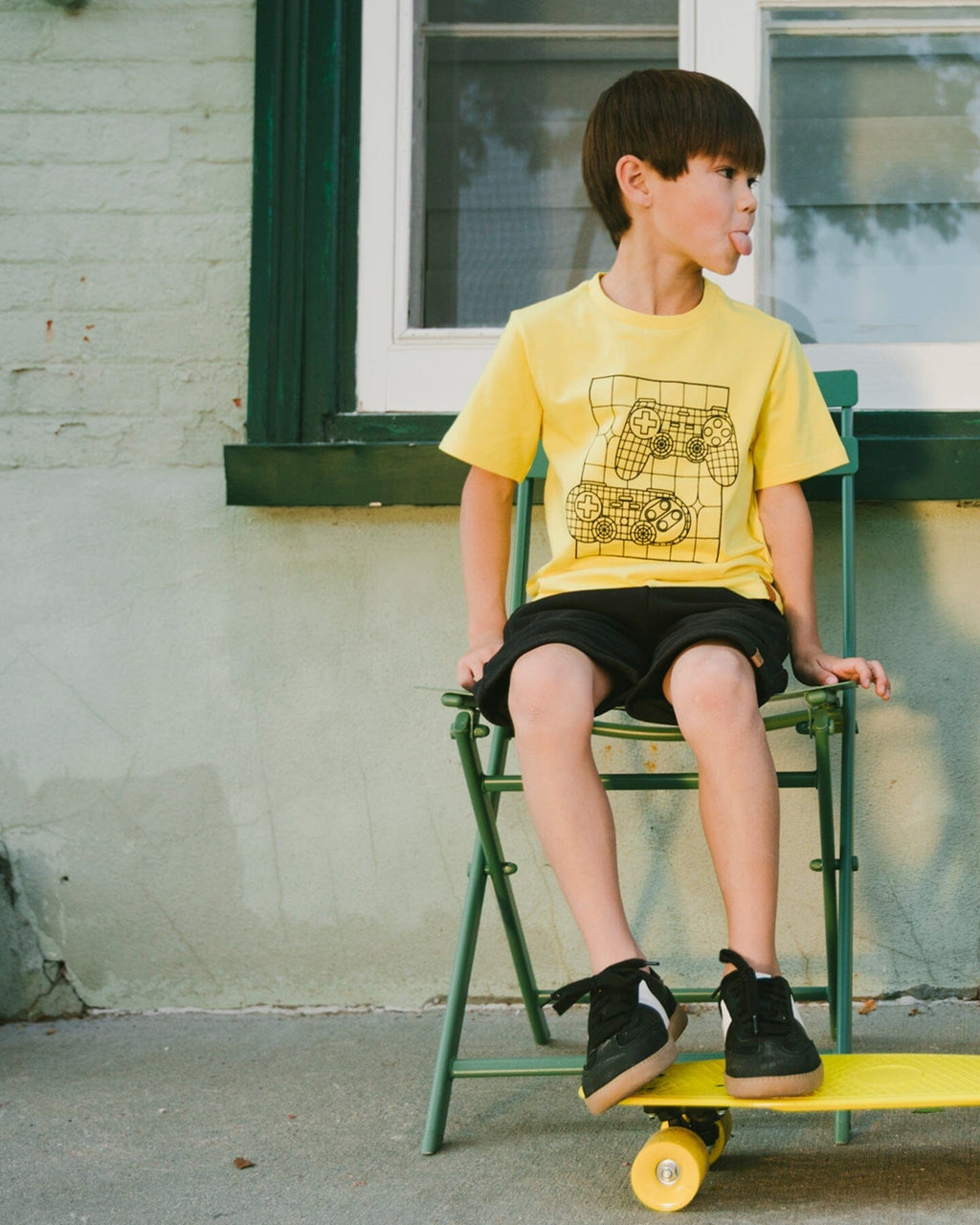 French Terry Shorts With Cross Seams Black