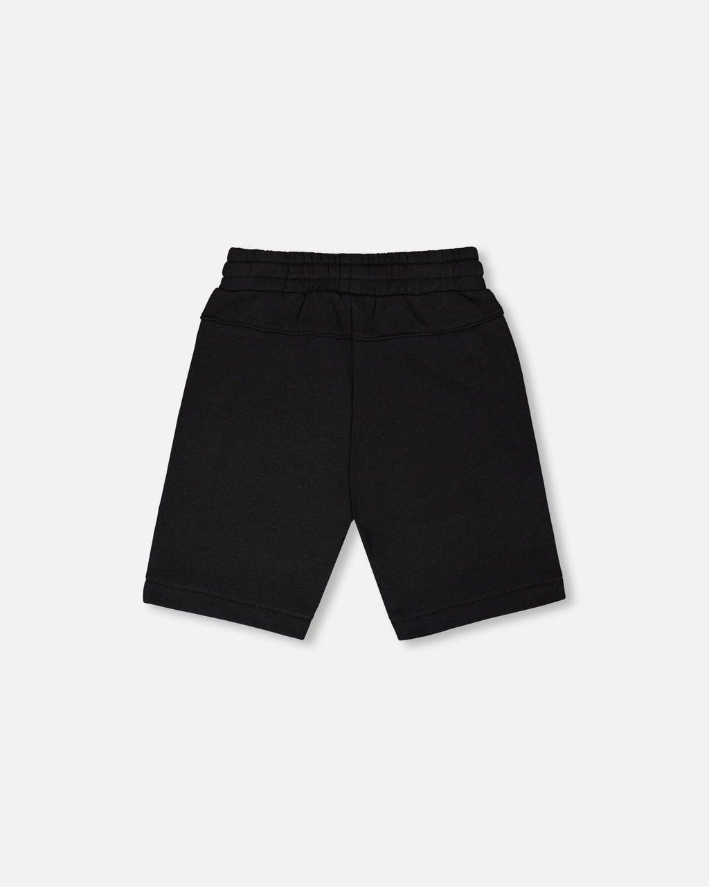 French Terry Shorts With Cross Seams Black