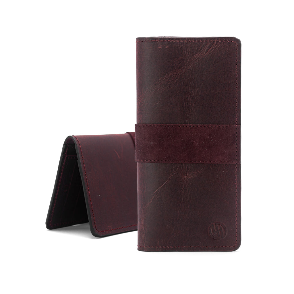 Heritage Buffalo Leather Wallet with Goat Suede Lining
