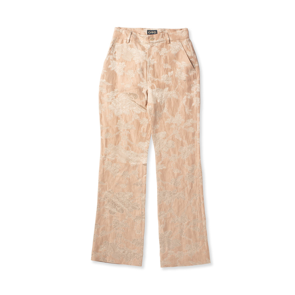 Floral Jacquard Flare Pant