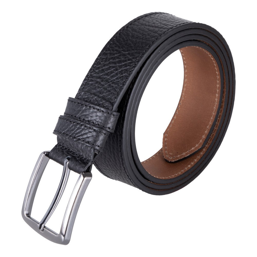 Globe Genuine Leather Belt – Handmade Premium Men’s Belt with Heavy-Duty Metal Buckle