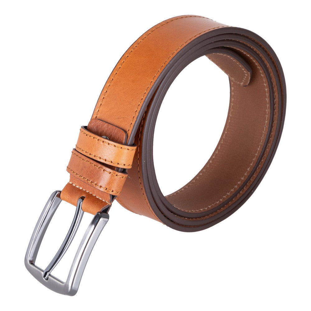Globe Genuine Leather Belt – Handmade Premium Men’s Belt with Heavy-Duty Metal Buckle
