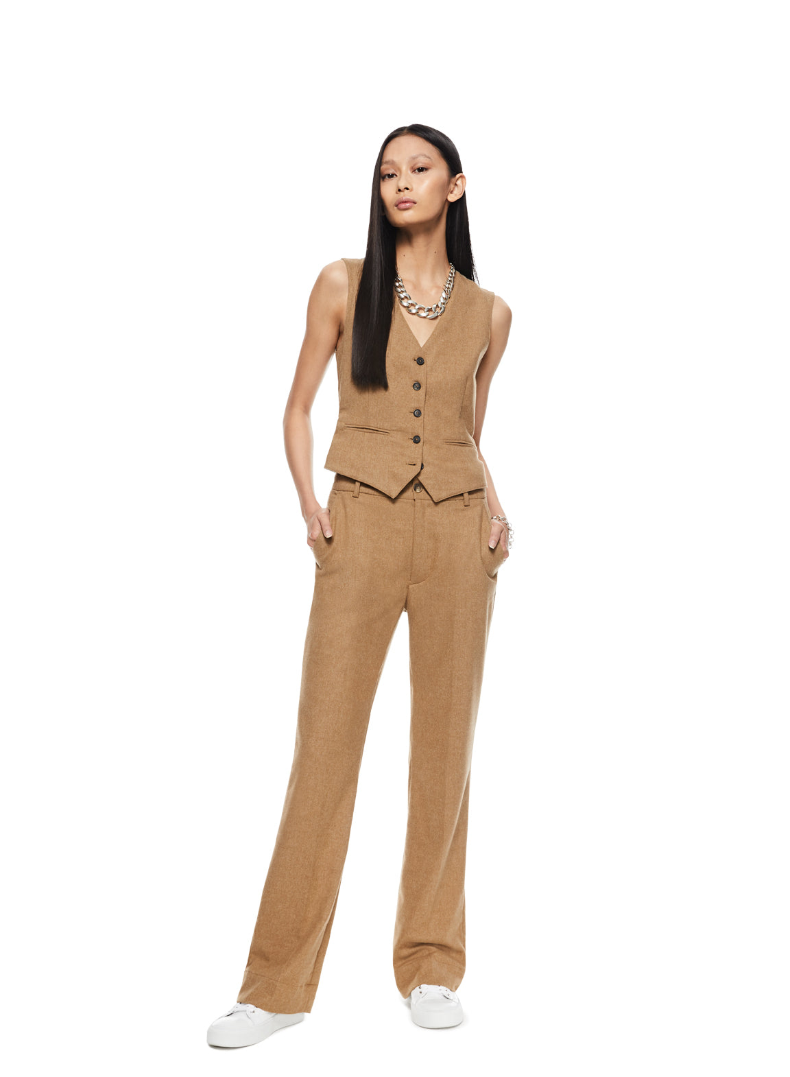 Flare Leg Pant (Camel)