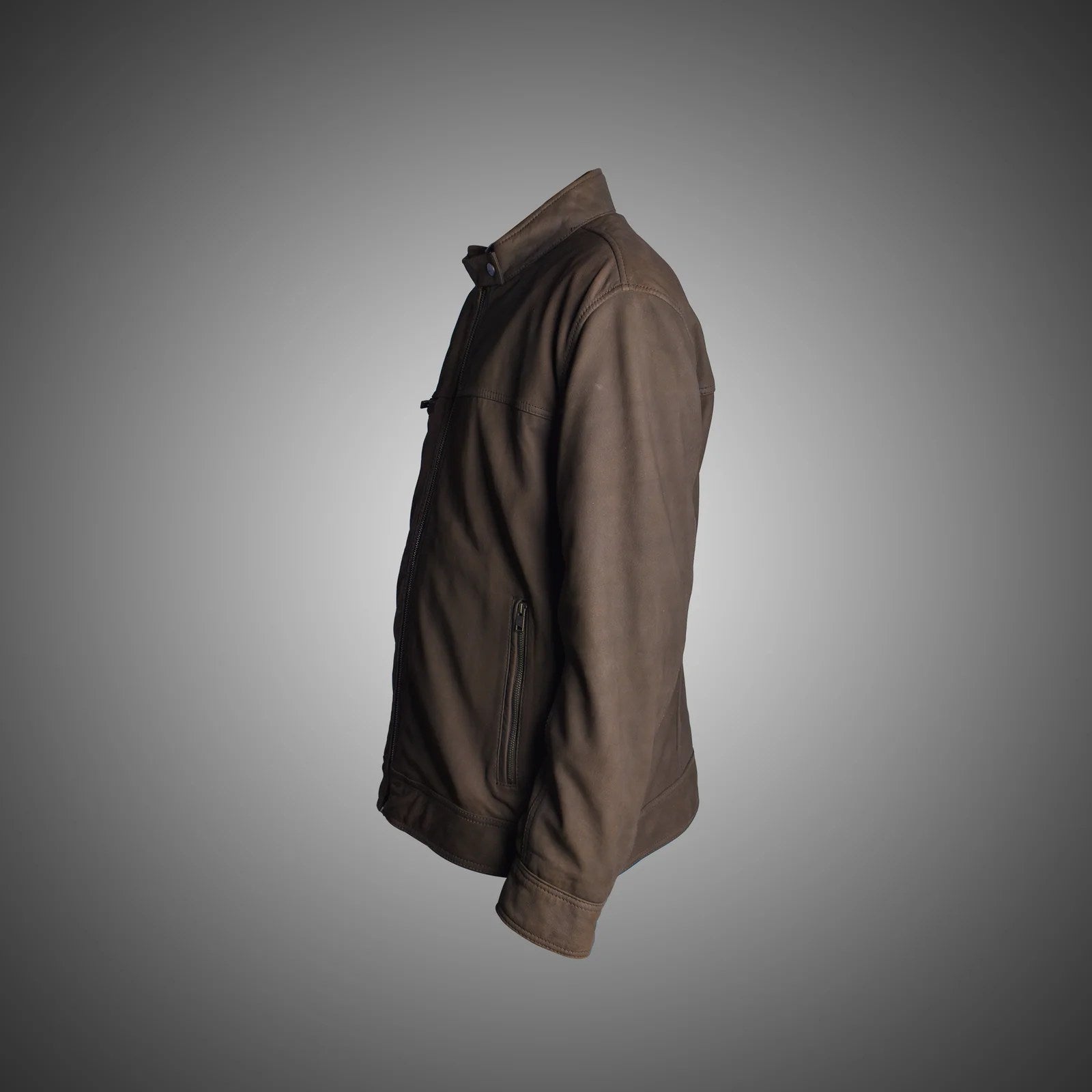 Brown Suede Jacket For Men - M
