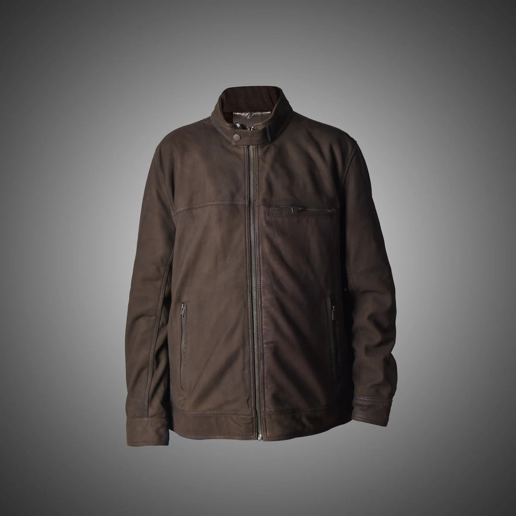 Brown Suede Jacket For Men