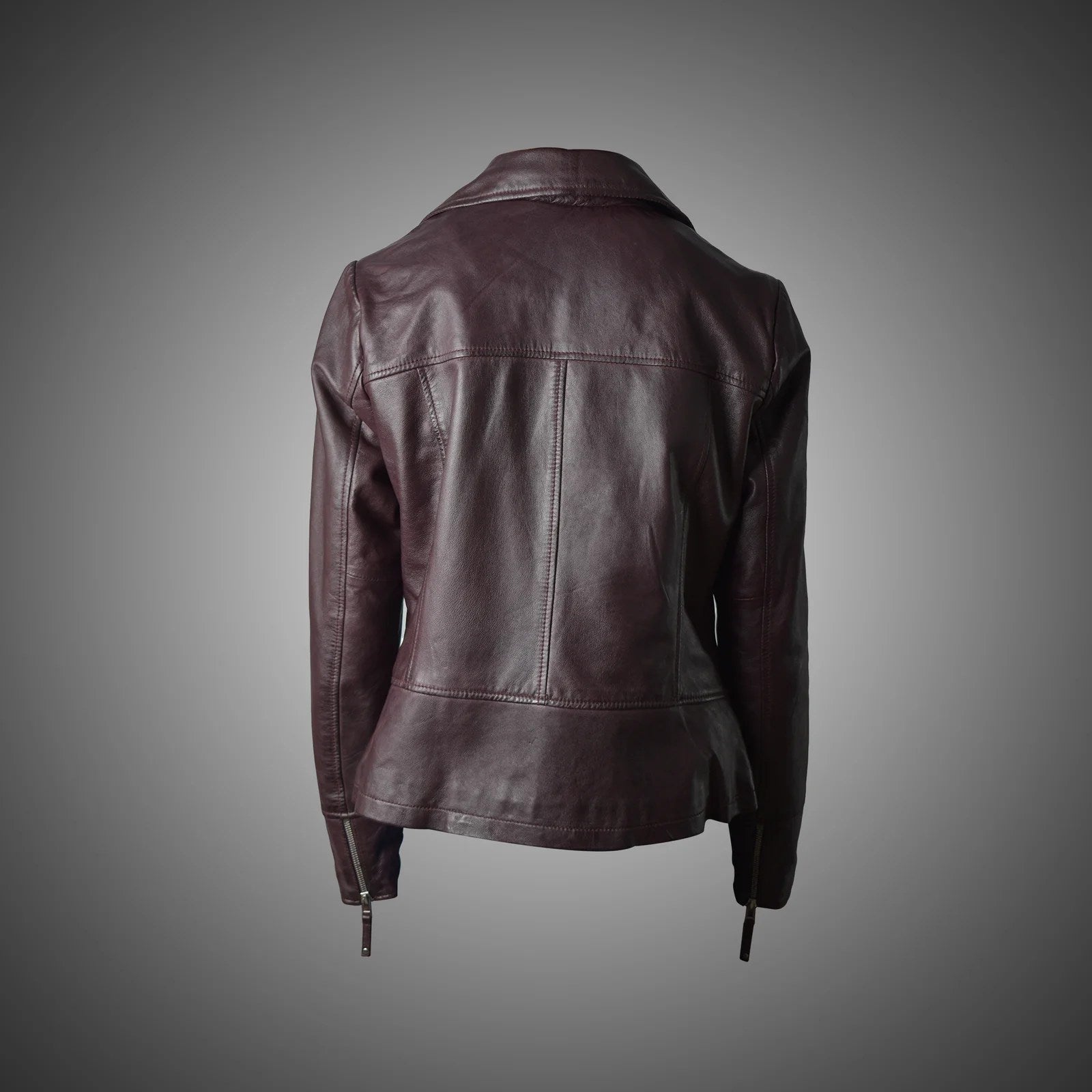 Burgandy Women Perfecto Jacket - XXL