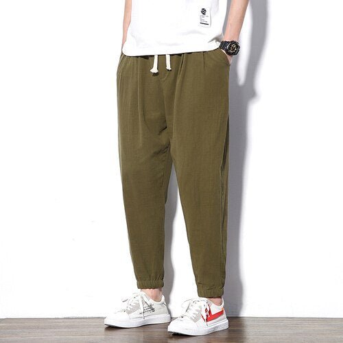 Casual Streetwear Pant Black Autumn Army Green Hip Hop Fitness Military Japan Straight Trousers Men Fashion Joggers Harem Pants