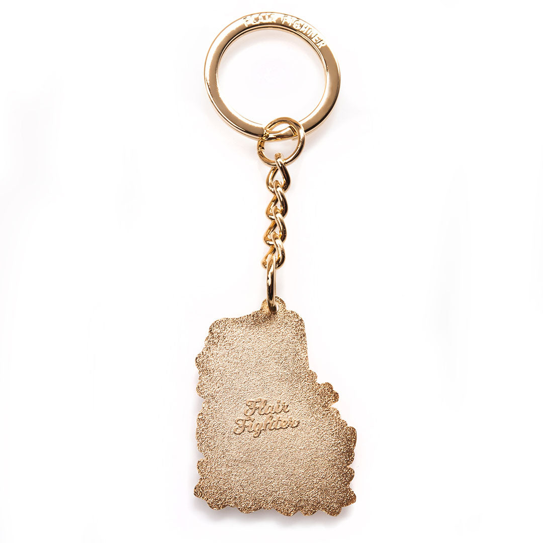 Catzilla Enamel Keychain