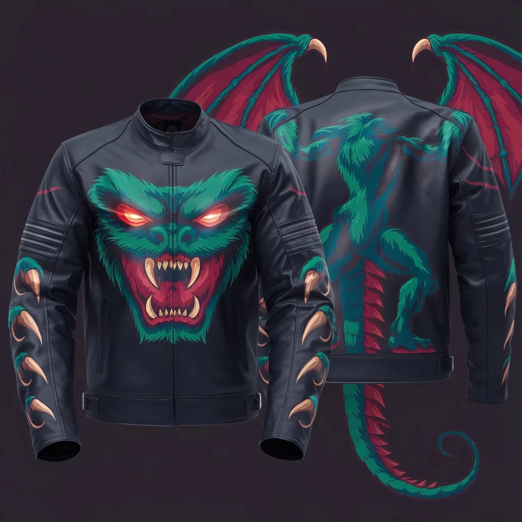 Gridline Monster 2025 Motorcycle Leather Racing Jacket